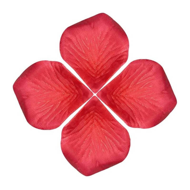 Pétales de rose en tissu