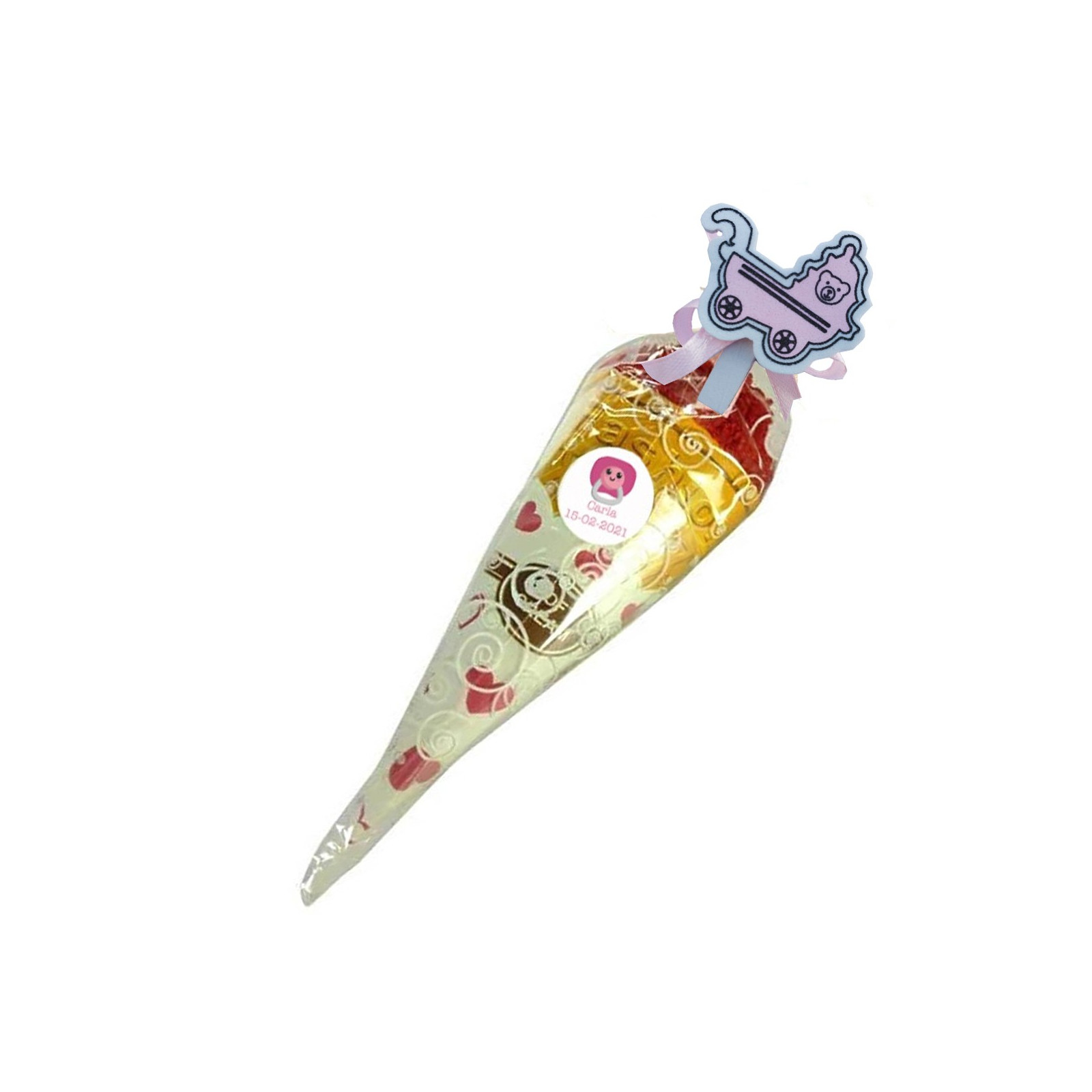 Serviette détail baptême personnalisée