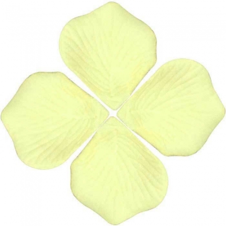 Petales De Roses Jaunes Pales