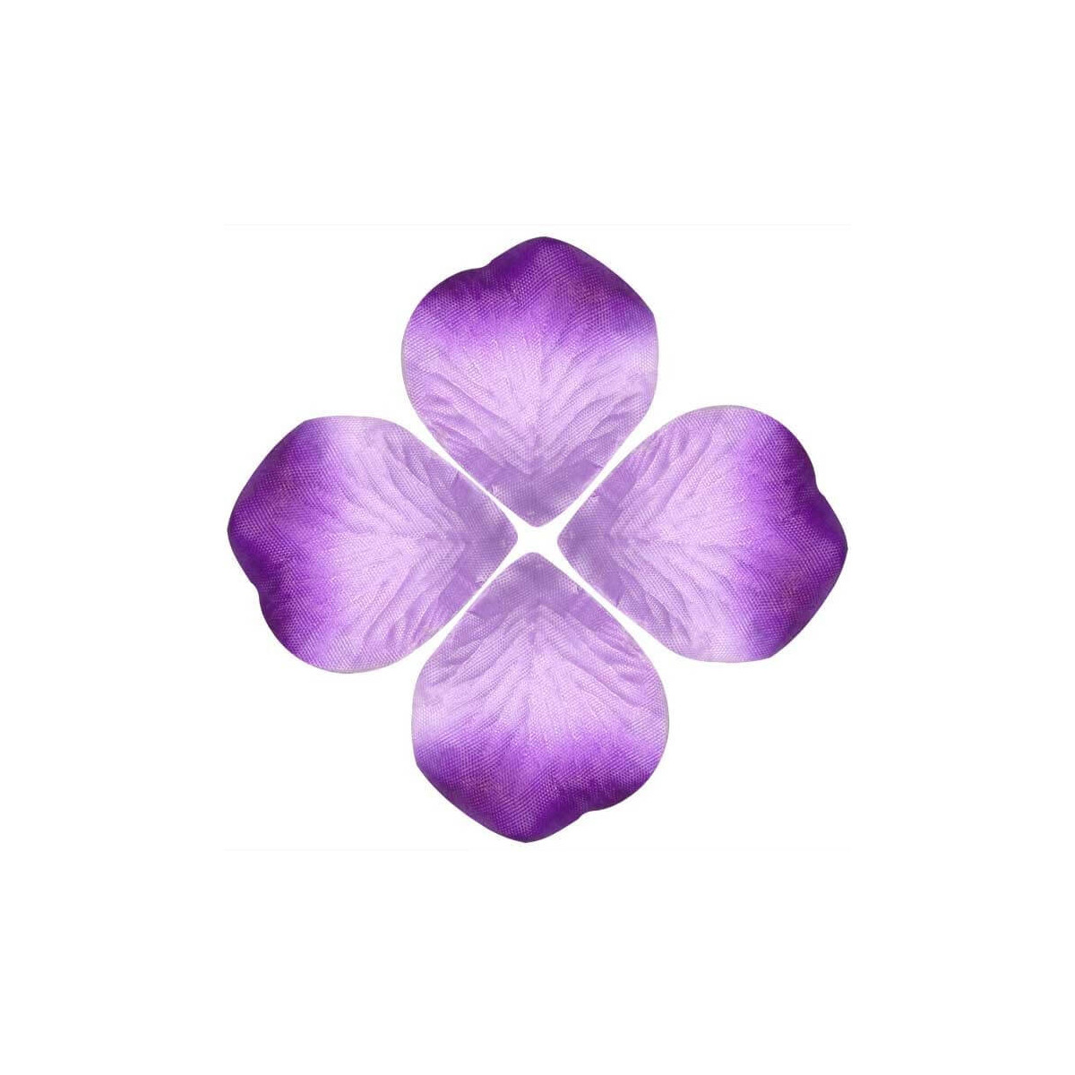 Pétales de rose artificiels en couleur lilas pour décoration