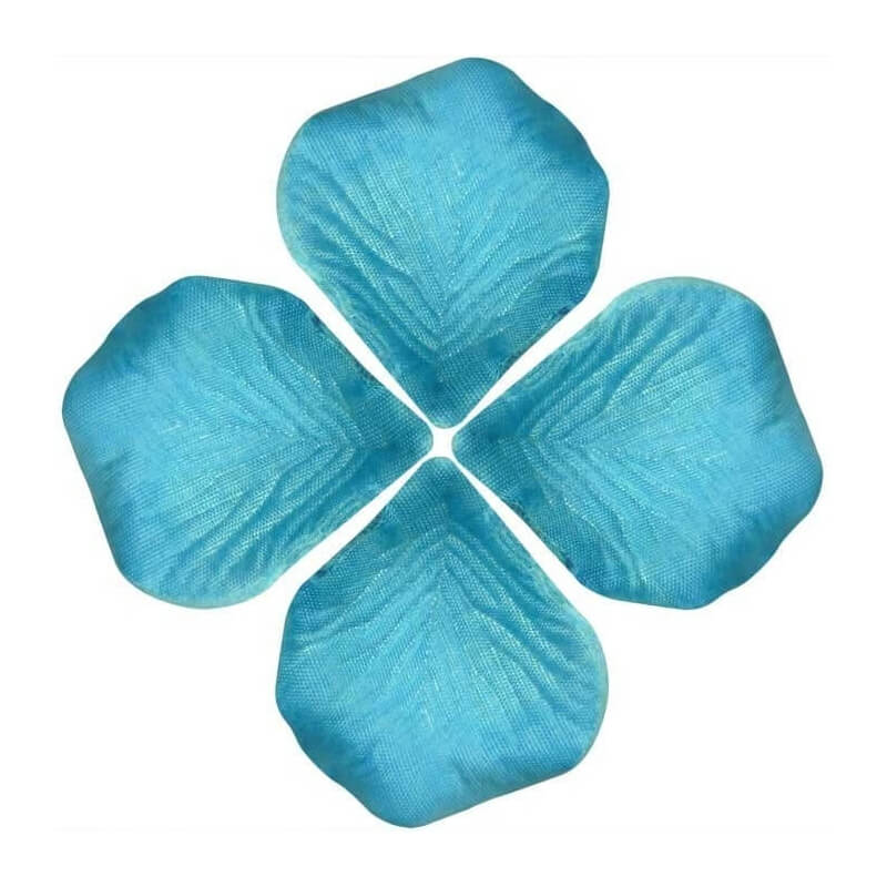 Pétales de rose bleu turquoise pour décorer des fêtes et des événements