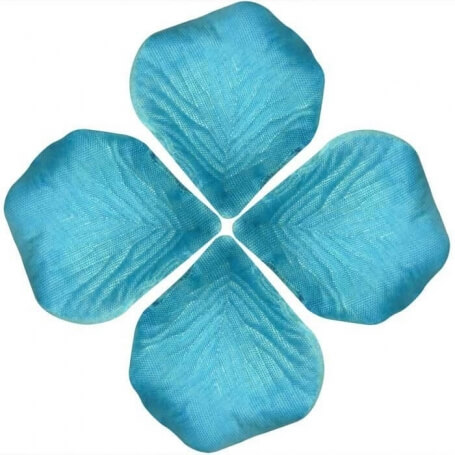 Petales De Roses Artificiel Bleu