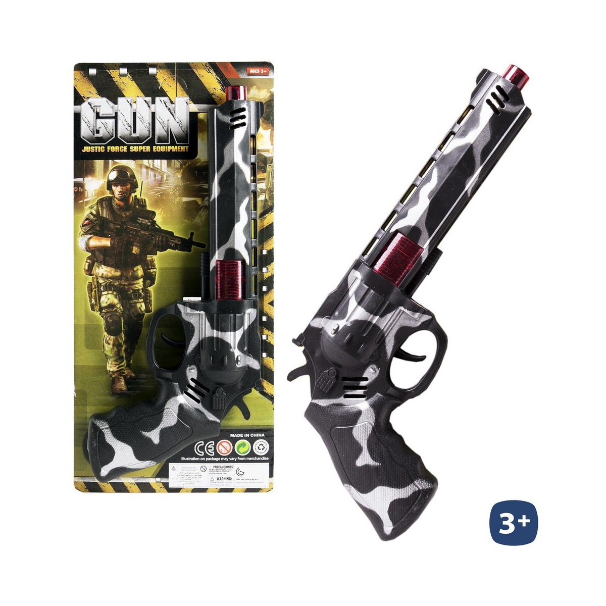 Pistolet à étincelles camouflage 30 cm