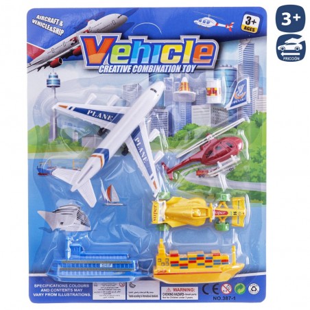 S 7 Aeropuerto Con Avión Fricción 2 M 15 X 14 Cm