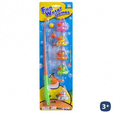 S 6 Juego Pesca Con 5 Patos Decorados