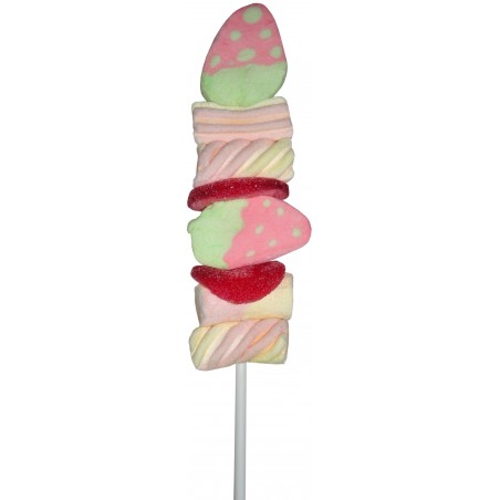 Brochettes de bonbons avec des guimauves