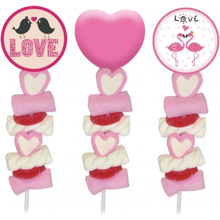 Brochette nuages et bonbons gélifiés