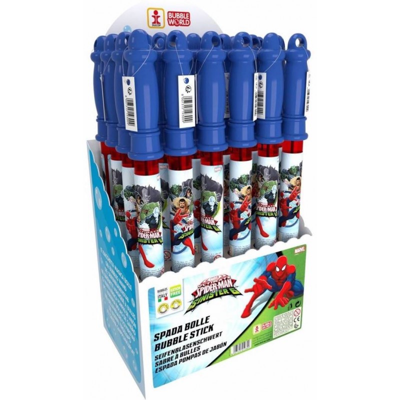 Pompero épée bulles de savon spiderman