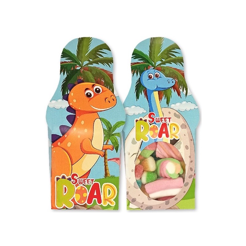 Bonbons de dinosaure dans une boîte