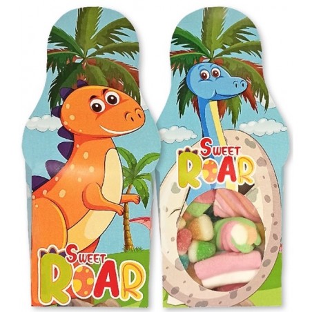 Bonbons de dinosaure dans une boîte