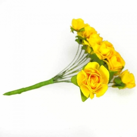 Fleur En Papier Jaune