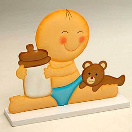 Figurine gateau bebe bapteme garcon