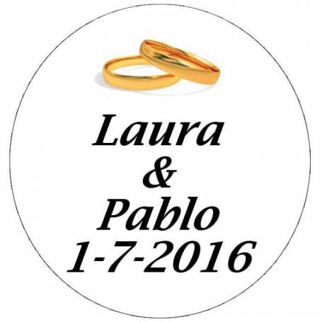 Etiquette Autocollante Mariage
