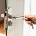 Porte-clés hygiénique anti-contact en acier inoxydable