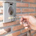Porte-clés hygiénique anti-contact en acier inoxydable