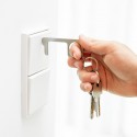 Porte-clés hygiénique anti-contact en acier inoxydable