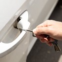 Porte-clés hygiénique anti-contact en acier inoxydable
