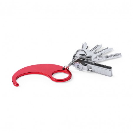 Porte-clés hygiénique anti-contact en aluminium résistant