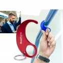 Porte-clés hygiénique anti-contact en aluminium résistant