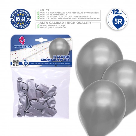 Globos 5r 15 chrome argent