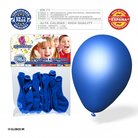 Ballons bleus moyens 10 pack24u w 360u