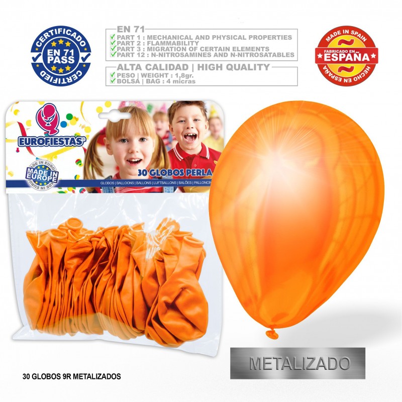 Ballons pêche métal 30u