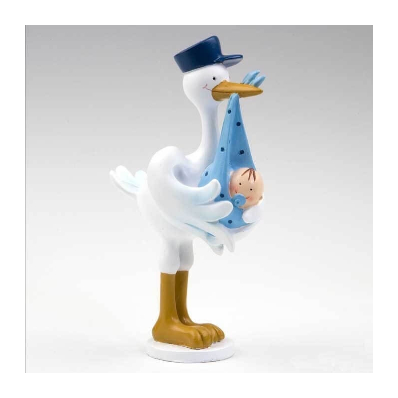 Figurine pour gateau bapteme cigogne