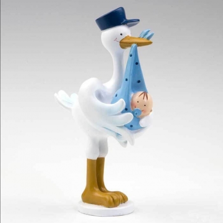 Figurine pour gateau bapteme cigogne