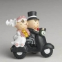 Aimant avec figurine de mariés de mariage