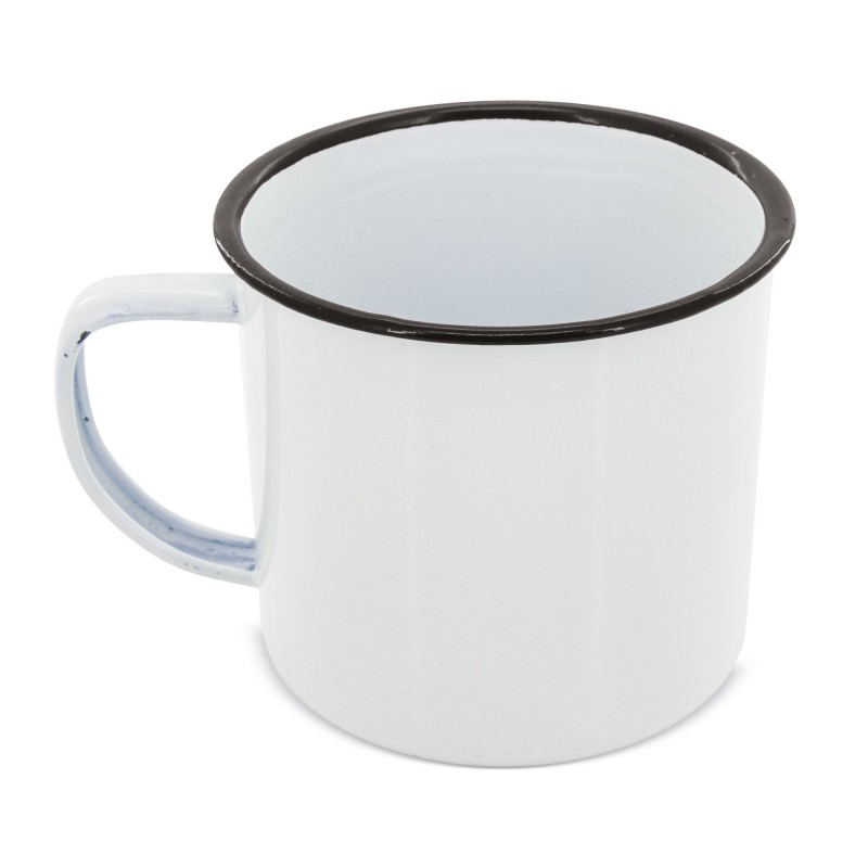 Mug en métal émaillé rétro à rebord Mug en métal émaillé rétro à rebord