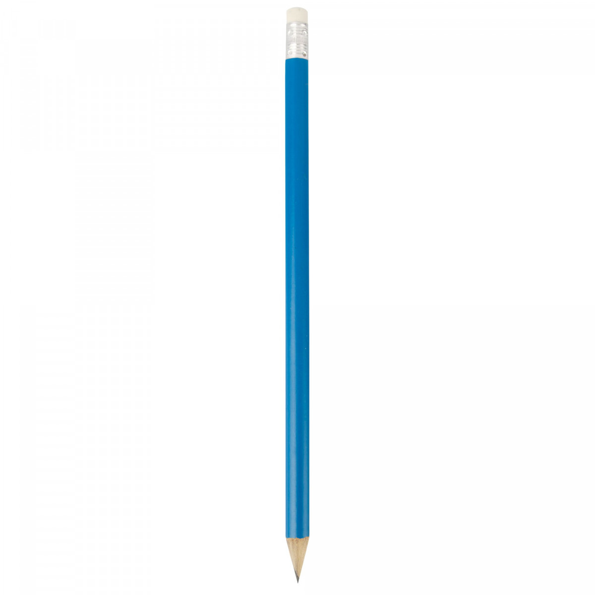 Crayon en bois bleu avec gomme