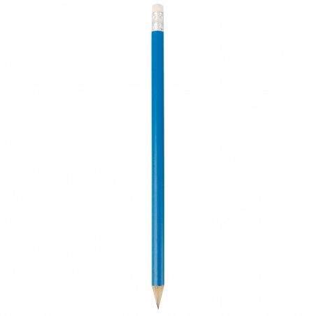 Crayon en bois bleu avec gomme