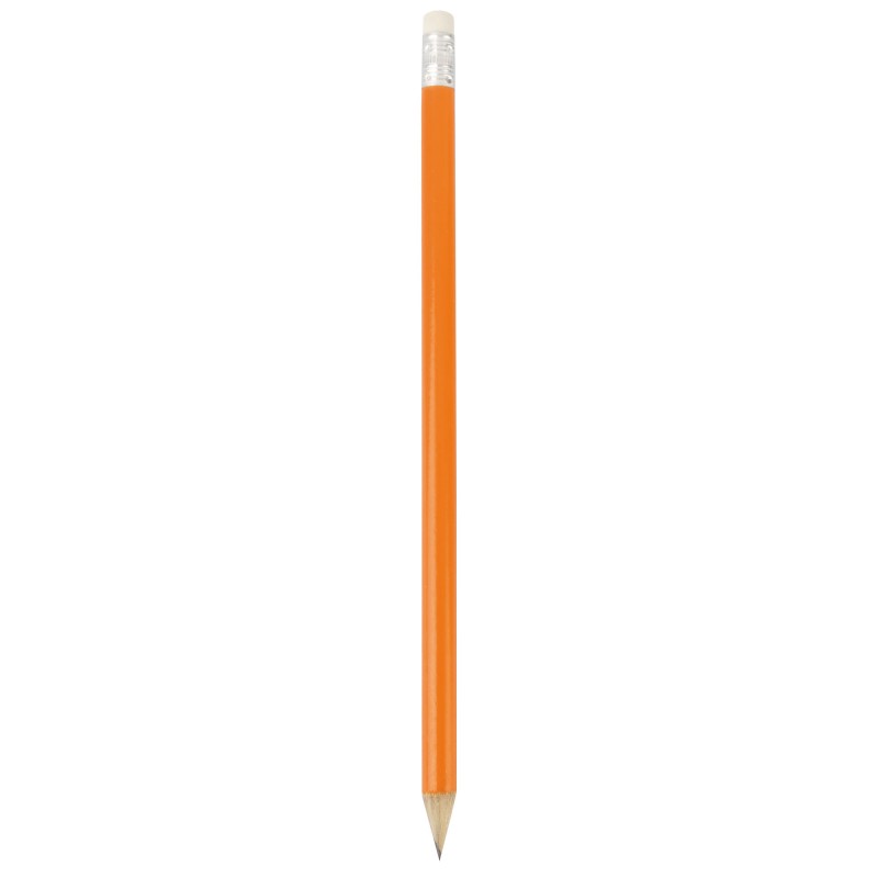 Crayon caoutchouc bois orange