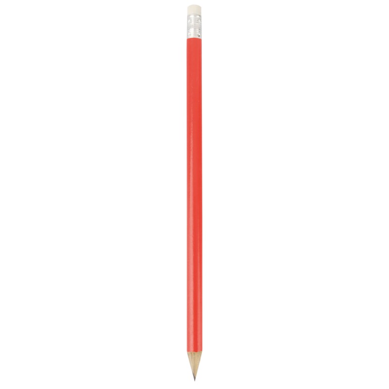 Crayon en bois rouge gomme