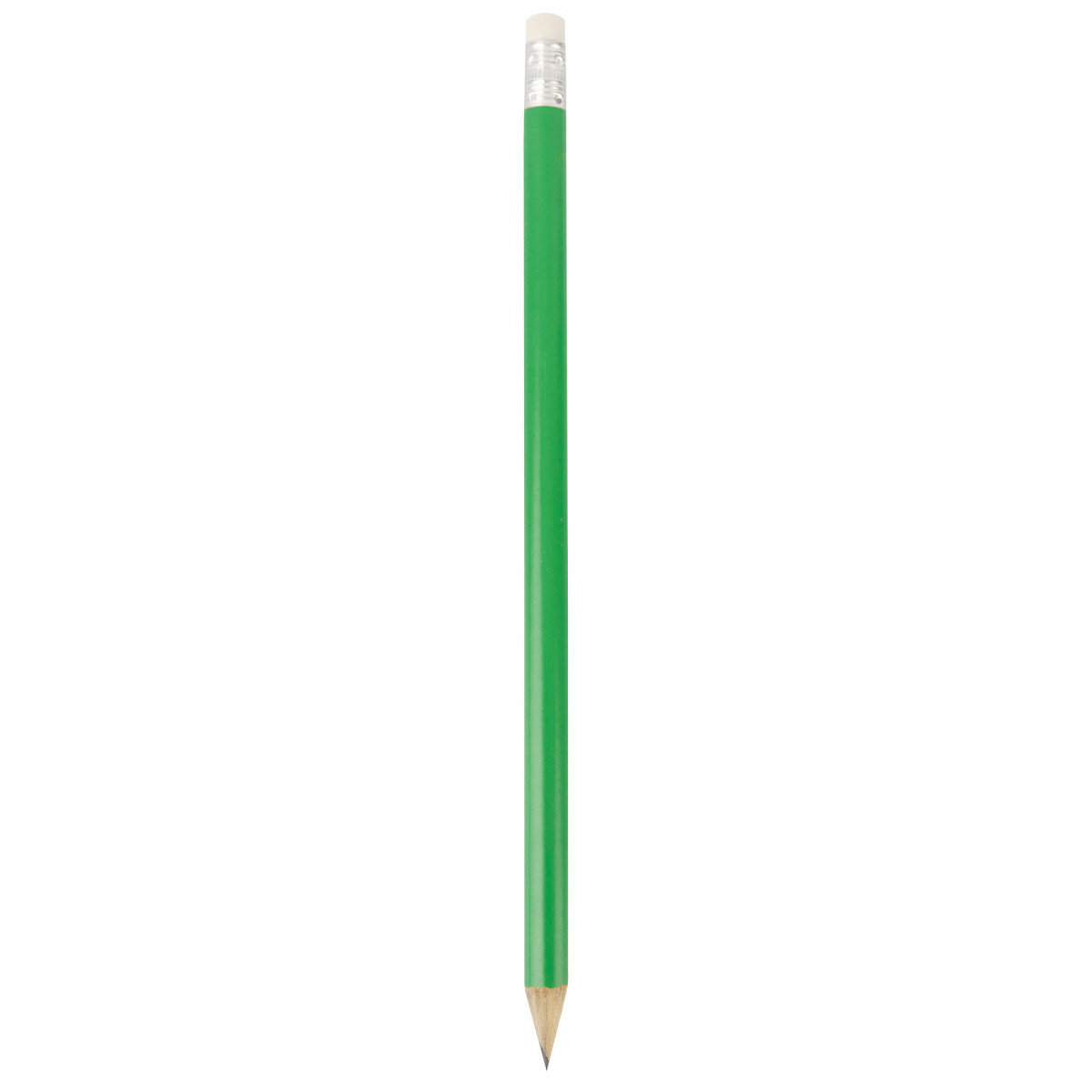 Crayon en bois vert avec gomme