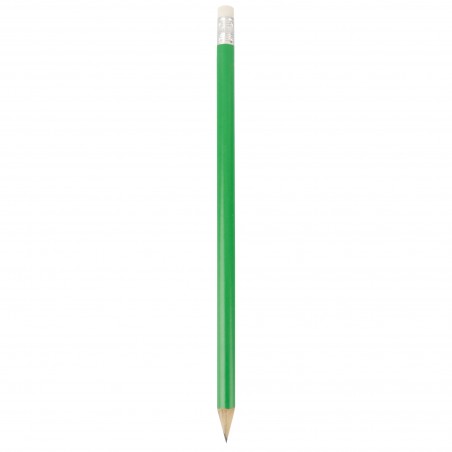 Crayon en Bois Vert avec Gomme