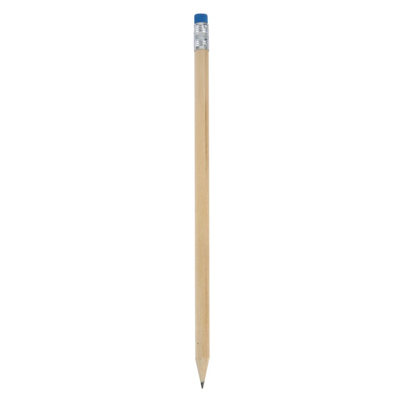 Crayon avec gomme de couleur bleue