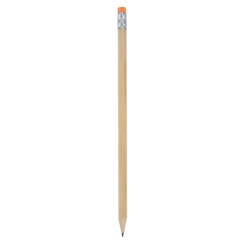 Crayon avec gomme couleur orange