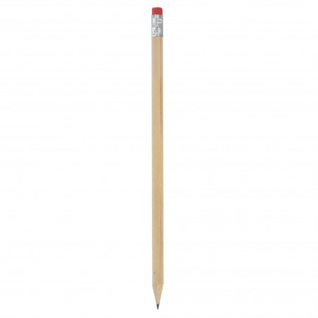 Crayon en bois avec gomme rouge