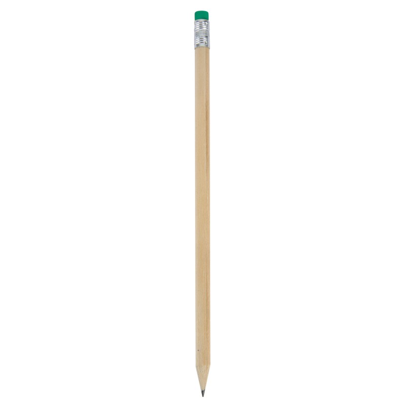 Crayon avec gomme de couleur verte