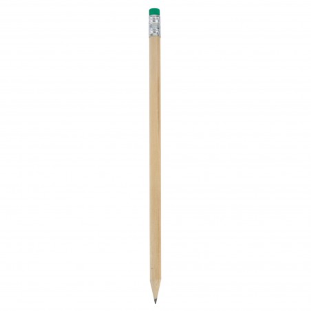 Crayon avec gomme de couleur verte
