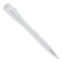 Stylo à bille blanc avec lampe de poche