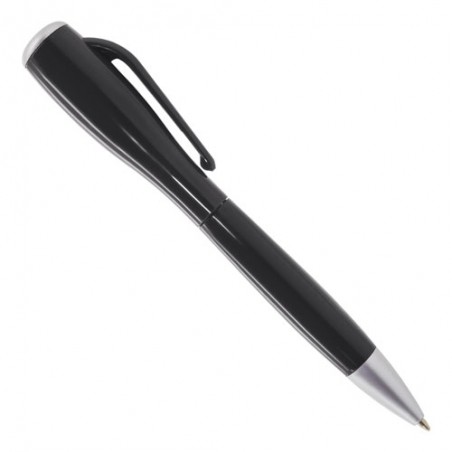 Stylo noir original avec lampe de poche