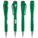 Stylo vert original avec lampe de poche