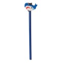 Requin bleu crayon en bois
