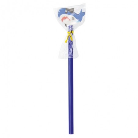 Requin bleu crayon en bois