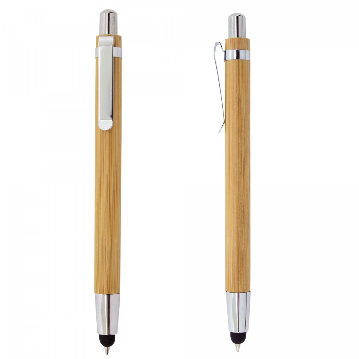 Stylo en Bambou avec Pointe Tactile Élégance et Fonctionnalité en un Seul Accessoire