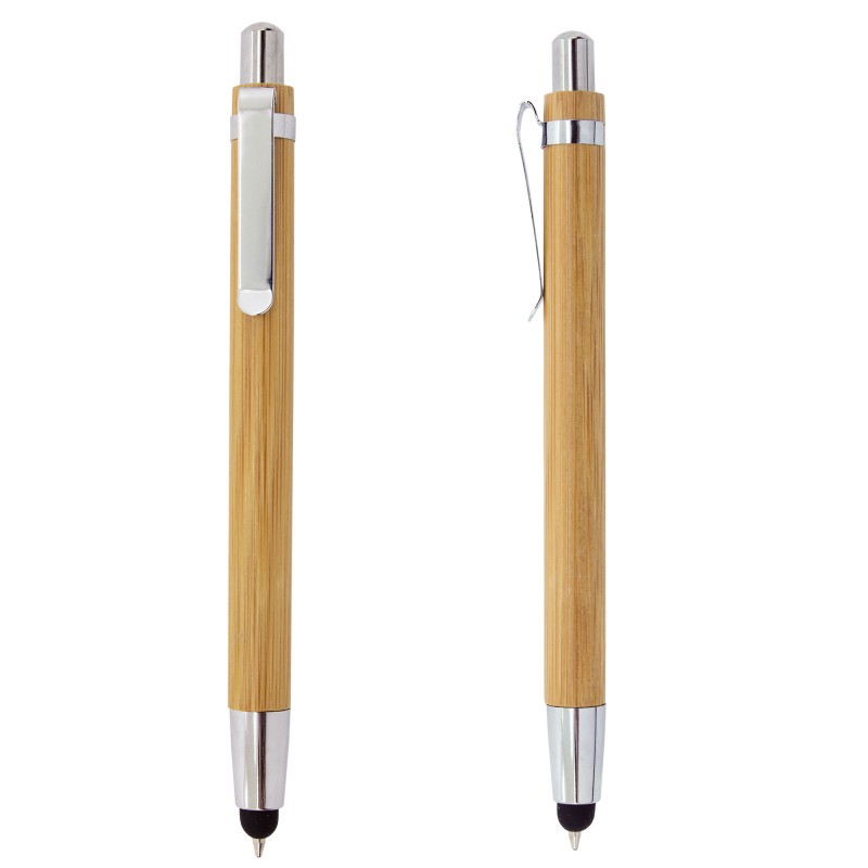 Stylo en Bambou avec Pointe Tactile Élégance et Fonctionnalité en un Seul Accessoire