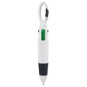Stylo 4 couleurs avec mousqueton