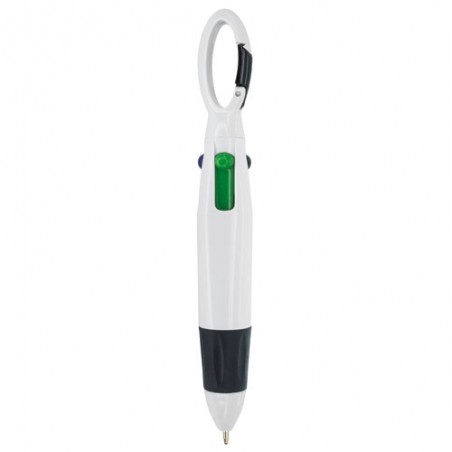 Stylo 4 couleurs avec mousqueton
